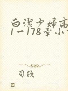 白洁少妇高义第1一178章小说