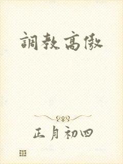 调教高傲