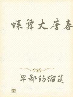 蝶舞大唐春