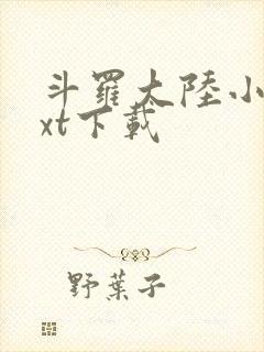 斗罗大陆小说txt下载