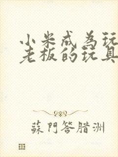 小米成为玩具店老板的玩具