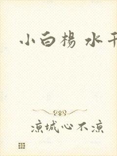 小白杨 水千丞