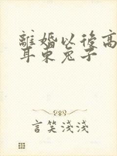 离婚以后高干 耳东兔子