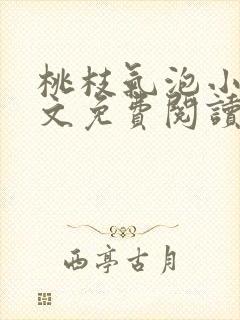 桃枝气泡小说全文免费阅读