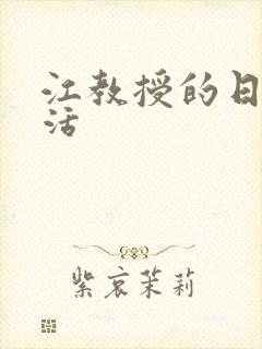 江教授的日常生活