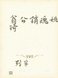 翁公销魂姚瑶琦琦