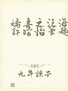 娇妻之泛海之舟许晗怡笔趣阁