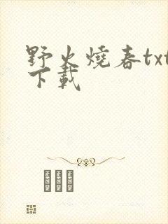 野火烧春txt下载