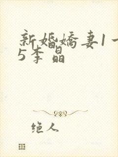 新婚娇妻1一25李晶