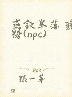 燕钗半落 琥珀糖(npc)