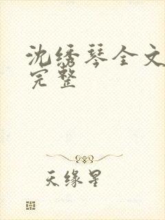 沈绣琴全文阅读完整