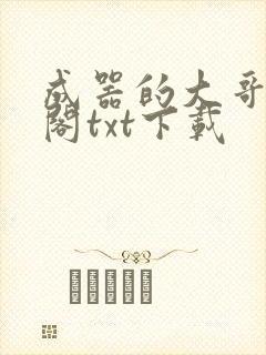 成器的大哥笔趣阁txt下载