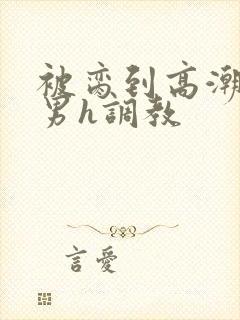 被脔到高潮的直男h调教