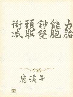 街头钞能力无删减版双胞胎