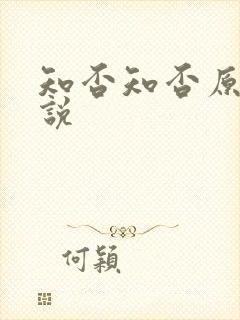 知否知否原著小说