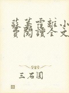 苏莱霍离小说免费阅读全文