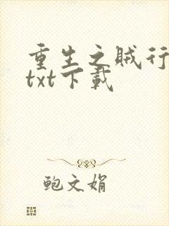 重生之贼行天下txt下载