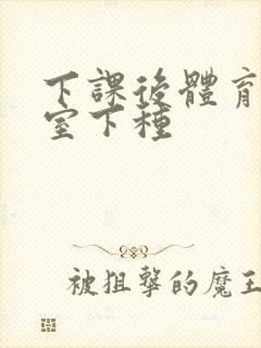 下课后体育器材室下种