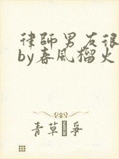 律师男友很难撩by春风榴火