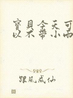 宝贝今天可不可以不带小雨伞