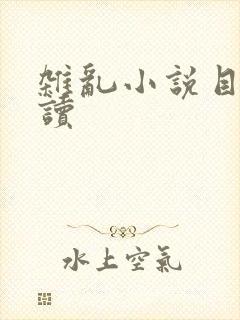 杂乱小说目录阅读