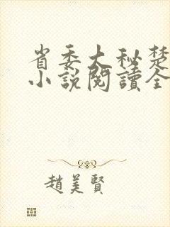 省委大秘楚东恒小说阅读全文