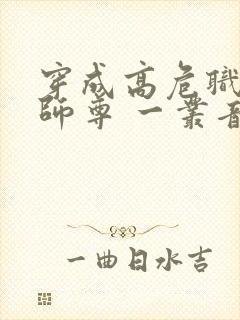 穿成高危职业之师尊 一丛音