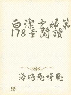 白洁少妇第1一178章阅读