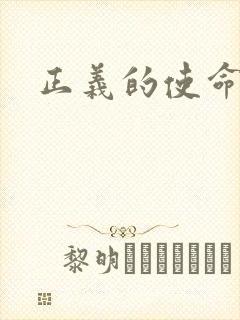 正义的使命小说