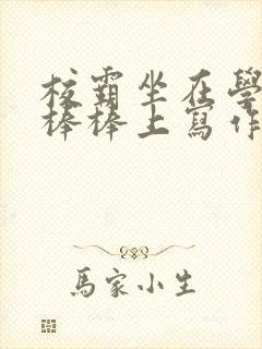 校霸坐在学霸的棒棒上写作业作文