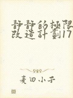 静静的极限自我改造计划17