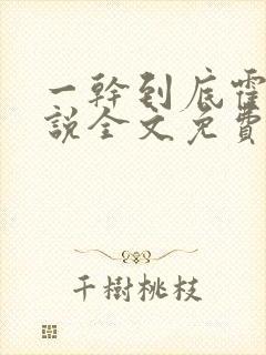 一干到底霍坤小说全文免费阅读