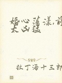 婚心荡漾,前夫太凶猛