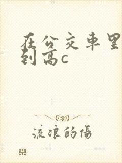 在公交车里c弄到高c