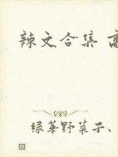 辣文合集 高h