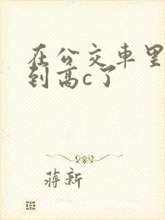 在公交车里c弄到高c了