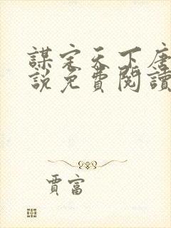 谋定天下唐诚小说免费阅读