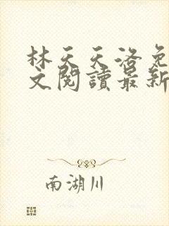 林天天洛免费全文阅读最新下载