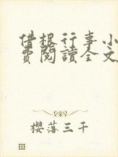 借根行事小说免费阅读全文在线阅笔趣无弹窗