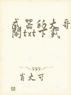 成器的大哥笔趣阁txt下载