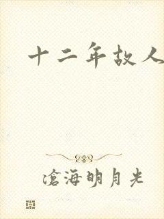 十二年故人戏