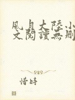 风月大陆小说全文阅读无删减