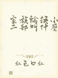 家族轮换小说第二部叫什么名字