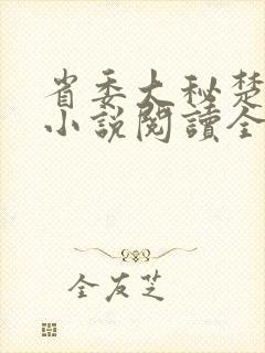 省委大秘楚东恒小说阅读全文