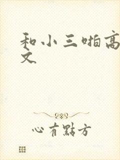 和小三啪高辣h文