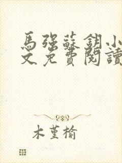 马强苏钥小说全文免费阅读最新章节