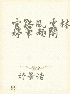 官路风云林海姜婷笔趣阁