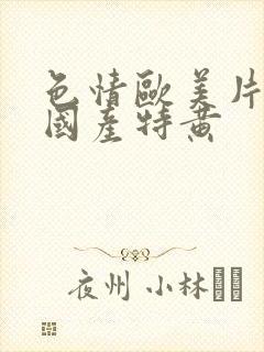 色情欧美片午夜国产特黄