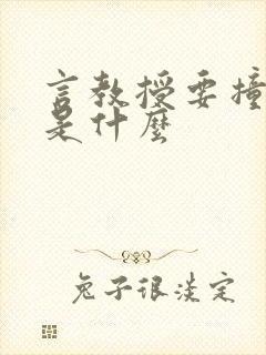 言教授要撞坏了是什么