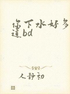 你下水好多下水道bd